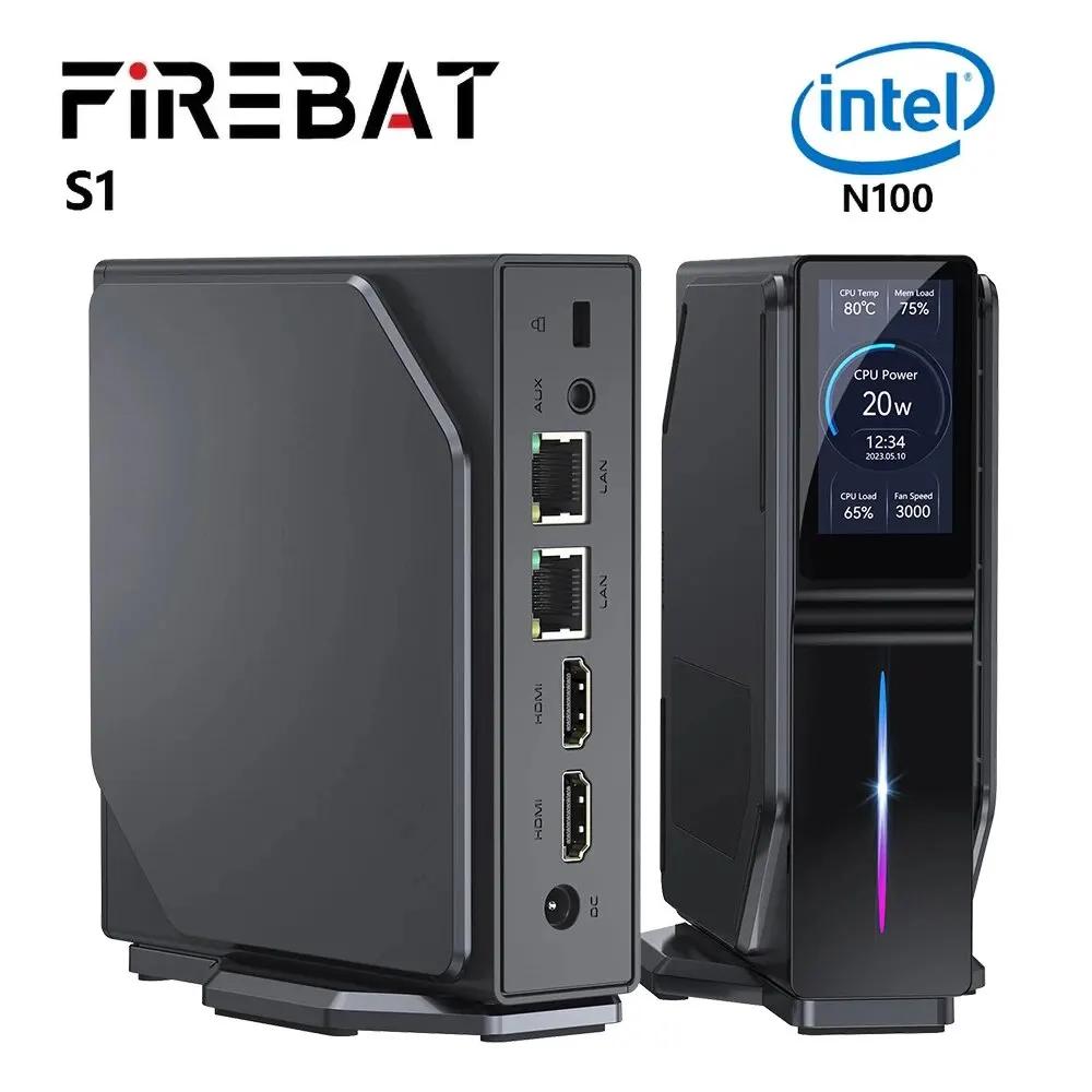 FIREBAT S1  ˴ ũ N100 ̴ PC ̹ ̸,  11, HDMI, BT4.2, DDR4, 16GB, 512G  SSD ũž